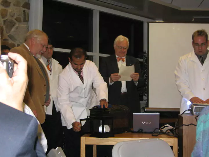 Close Up of Doctor Holding Samples 